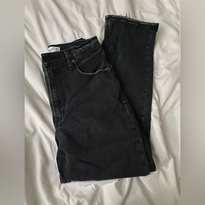 Abercrombie The Ankle Straight Ultra High Rise Curve Love Jean